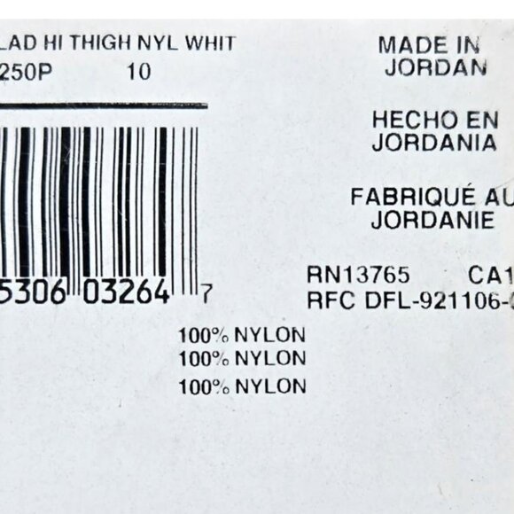 ITEM #8 - FRUIT IOF THE LOOM NYLON HI-CUT BRIEFS SIZE 10 - Picture 2 of 2